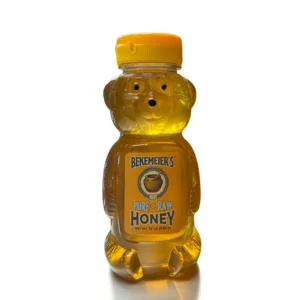 Bekemeier’s Pure, Raw Clover Honey – 12oz Bear