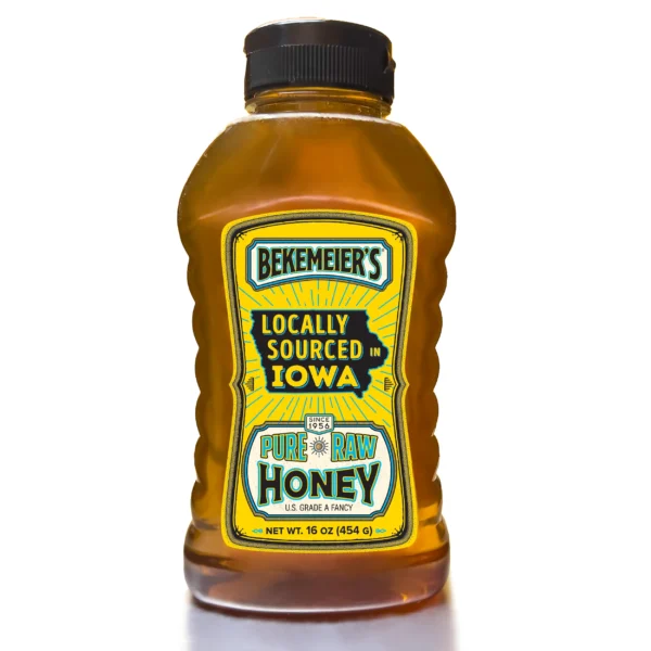 Bekemeier’s Pure, Raw Iowa Honey – 16oz