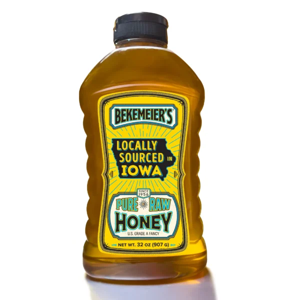 Bekemeier’s Pure, Raw Iowa Honey – 32oz