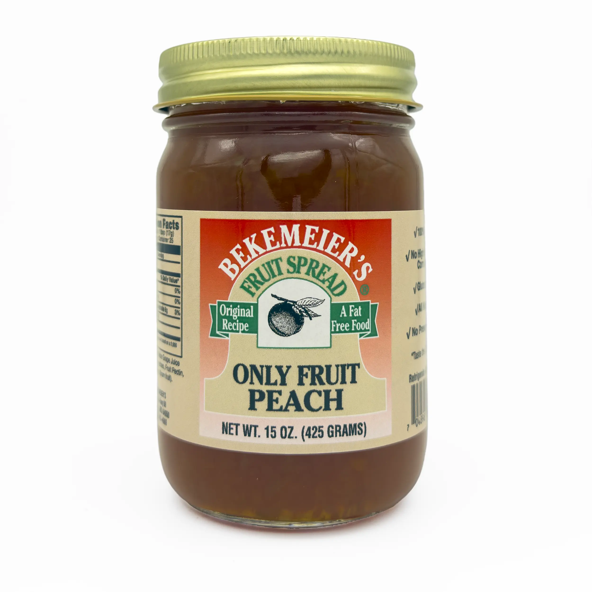 "Only Fruit" Peach Fruit Spread
